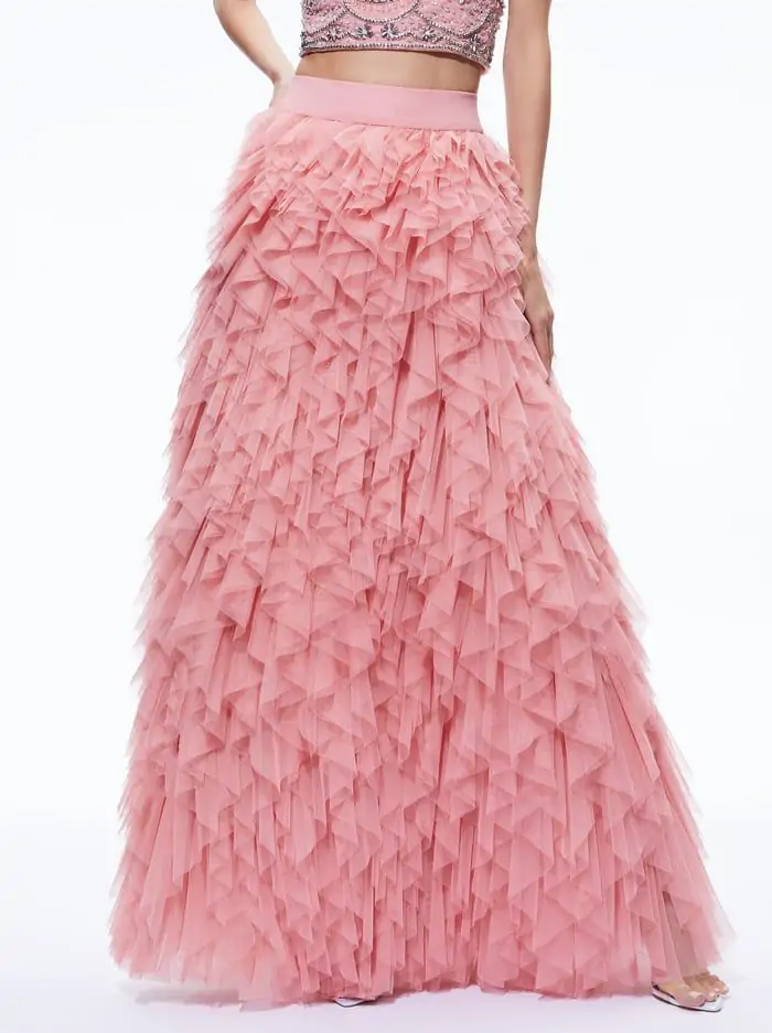 KAL RUFFLE GOWN SKIRT